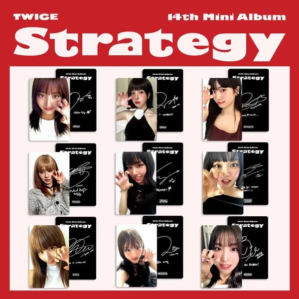 TWICE Карточки Mini14 Strategy Коллекционная карточка альбом карты 54 * 86 мм 7 шт