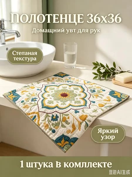 Крестильное полотенце 36x36 см,