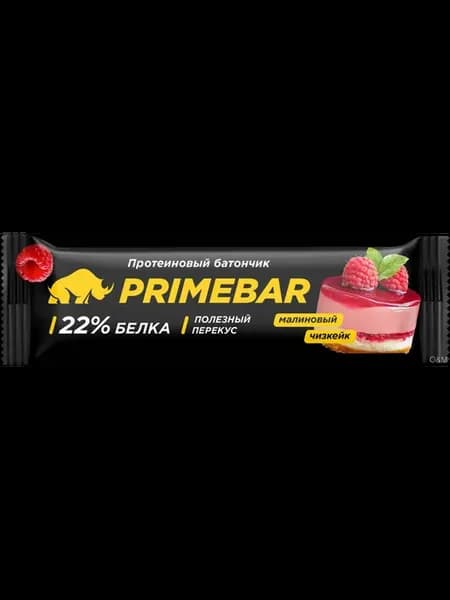 Батончик PRIMEBAR Малиновый чизкейк 3шт