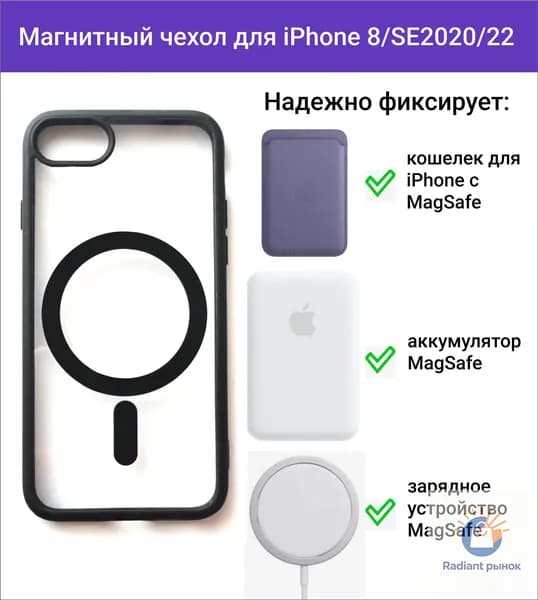 Чехол MagSafe для iPhone 8/ iPhone SE 2020/ 2022