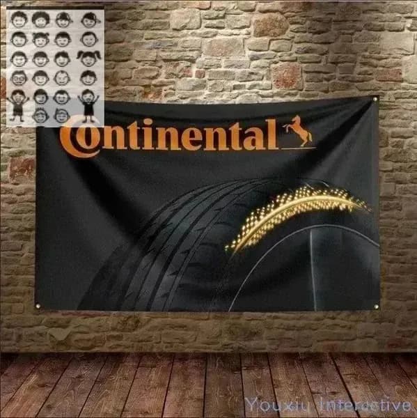 Флаг плакат баннер JDM Continental Tyres Континенталь