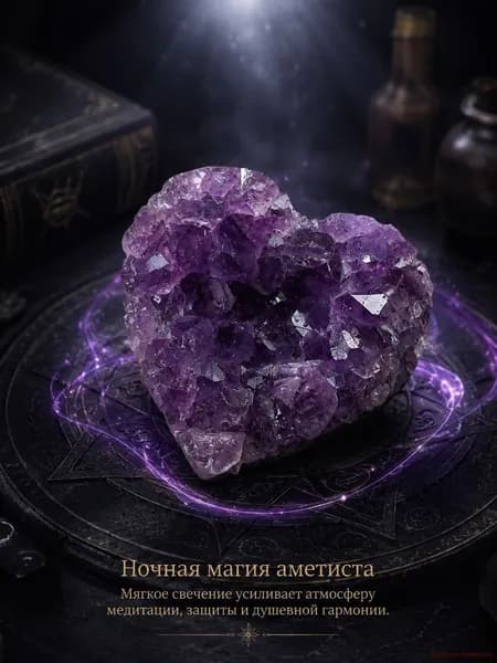 талисман Оберег/Украшения из натурального аметиста