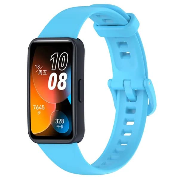 Ремешок силиконовый для смарт-часов Huawei Band 8/9/10 голубой