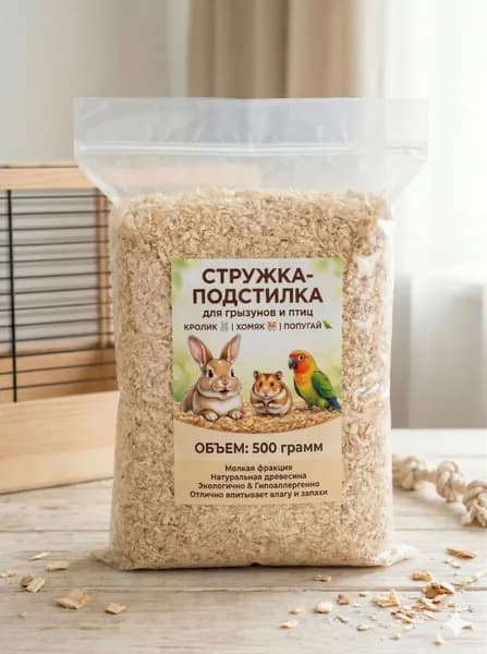 Наполнитель стружка древесная премиум 500гр