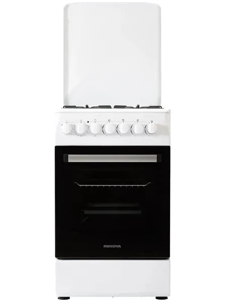 Газовая плита с электрической духовкой RENOVA SG5E-TW-TR, 50 см, электроподжиг