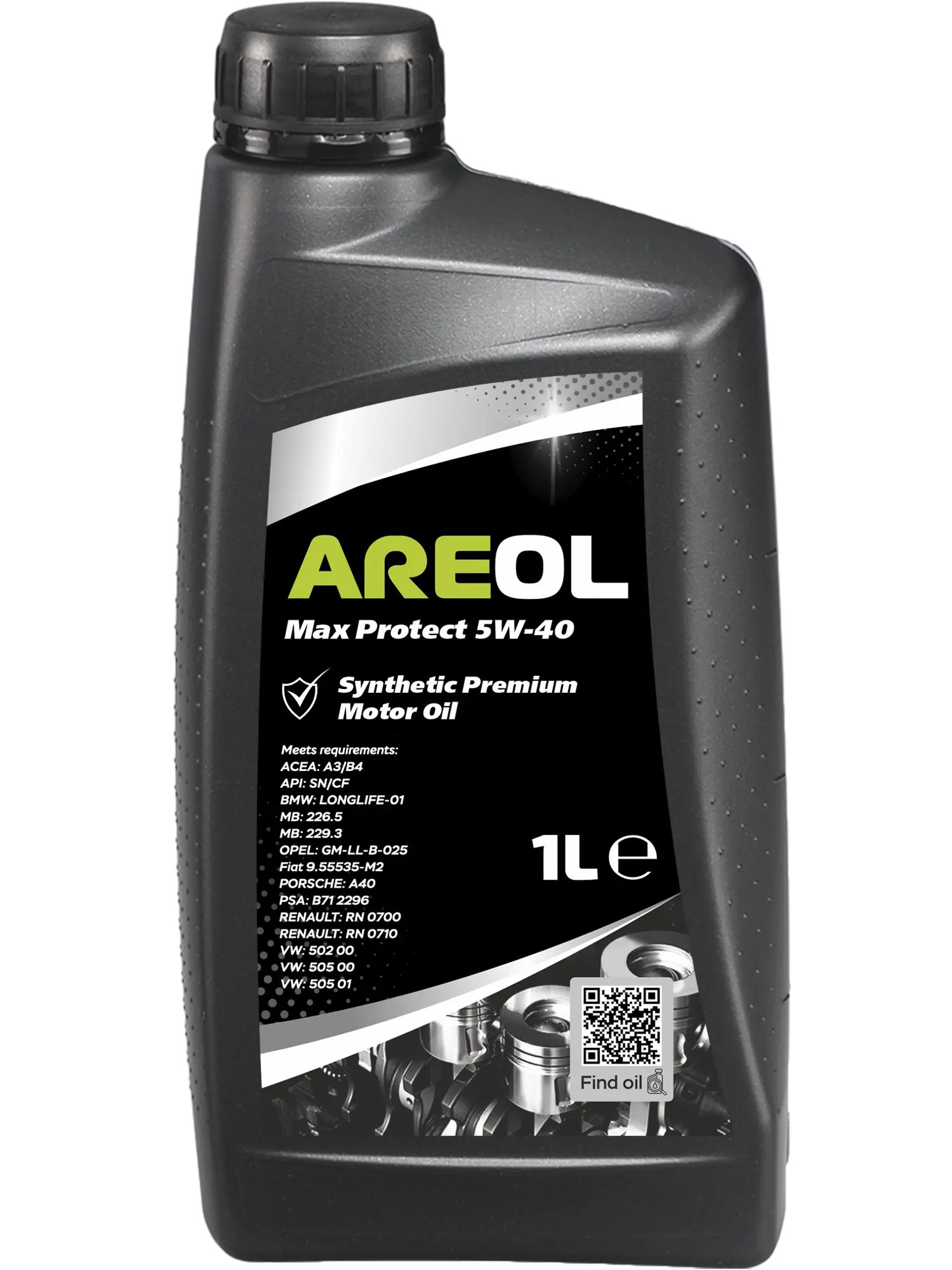 AREOL Max Protect 5W-40 Масло моторное, Синтетическое, 1 л