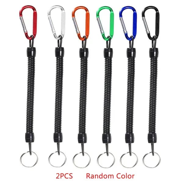 2 штуки Scuba Diving Lanyard Safety Tool Инструмент Anti-Lost Spiral Spring Coil