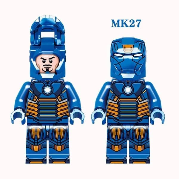 Минифигурка "Марвел Железный Человек Марк 27" совместим с конструкторами лего (MK27)