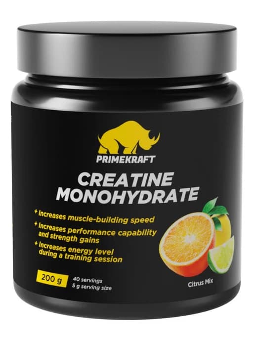 Prime Kr, Креатин Creatine Monohydrate, Цитрус микс 200 гр