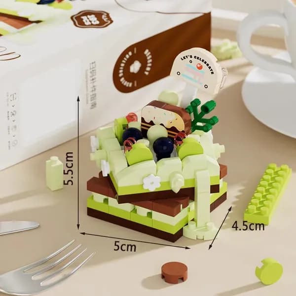 Десертный праздничный торт таро-пюре Bobo building block toy