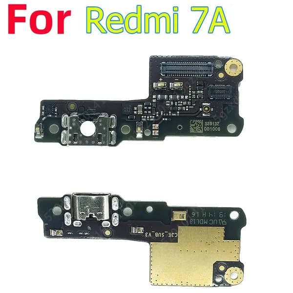 Плата нижняя для Xiaomi Redmi 7A шлейф на системный разъем питания / гнездо зарядки телефона Хонор