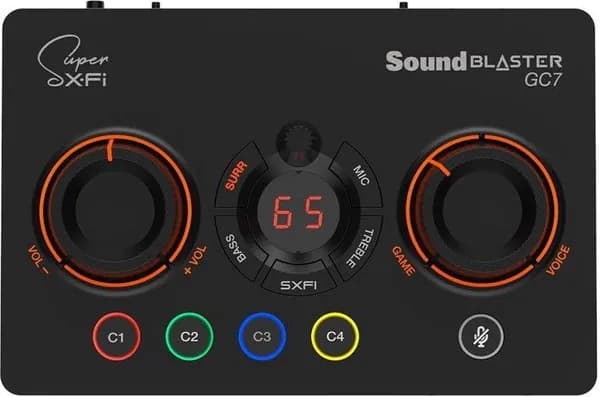 Звуковая карта Creative USB Sound BlasterX GC7 (Super X-Fi Ultra DSP) 7.1 Ret (70SB185000000)
