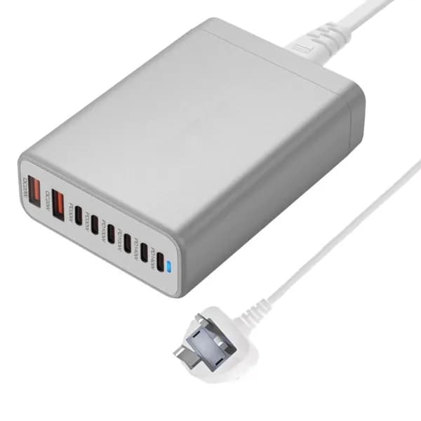 580W Многофункциональный зарядный адаптер с 8 портами