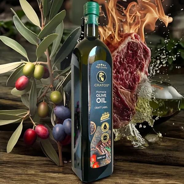 Масло оливковое нерафинированное CRATOS Extra Virgin 1000 ml