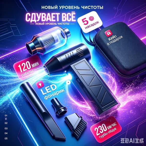 Воздуходувка аккумуляторная / воздуходувка для компьютера / ветродуйка аккумуляторная
