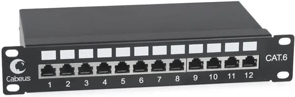 Патч-панель Cabeus PL-12-Cat.6 10"-SH-Dual IDC