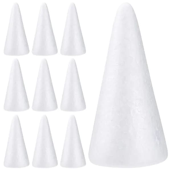 10 Штук Белых Конусов, Из Пенного Пластика, Для Декора Diy