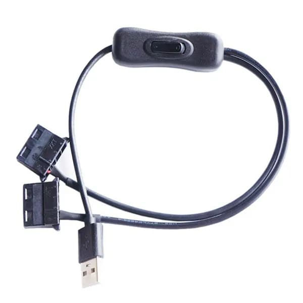 Кабель-адаптер для вентилятора USB 5 В на двойной 4-контактный разъем Molex с разветвителем Y