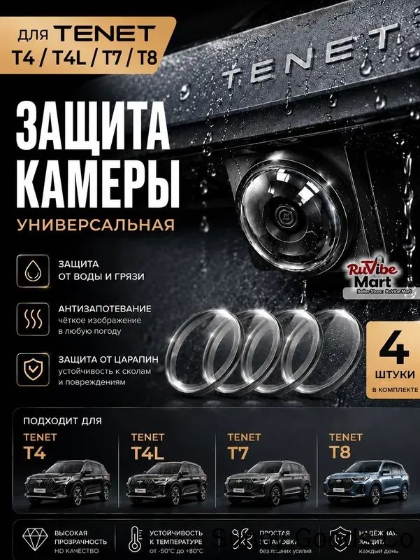 Защита внешних частей автомобиля на кузов, 4 шт.