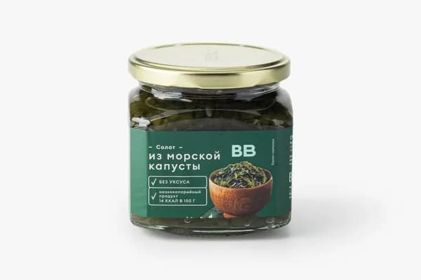 Салат из морской капусты без уксуса ст/б, 400 г