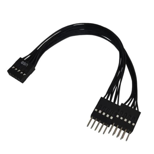 Материнская плата, 9-контактный разъем USB2.0, адаптер-удлинитель от 1 до 2, конвертер, шнур 10 см