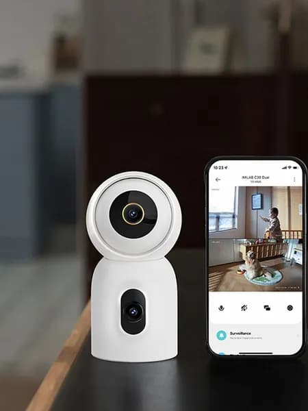 IMILAB Камера видеонаблюдения wifi для дома, IP-камера C30 с двумя модулями 3k+3k Xiaomi Mi Home (CMSXJ111A)