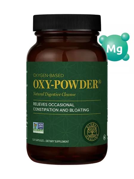 Таблетки в порошке Oxy для очищения кишечника и естественной детоксикации, облегчения запоров - 60 капсул.