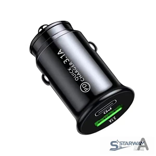 Автомобильное зарядное устройство USB PD 3.1A