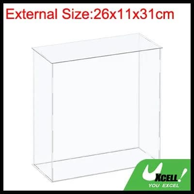 Витрина UXcell 26x11x31см акриловая прозрачная для коллекций