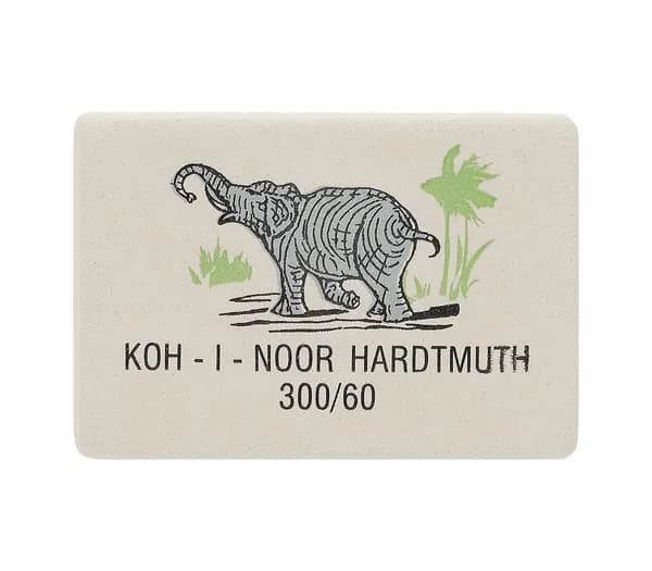 Ластик KOH-I-NOOR ELEPHANT 300/60 с пальмой 31х21x8 мм натуральный каучук 1 шт.