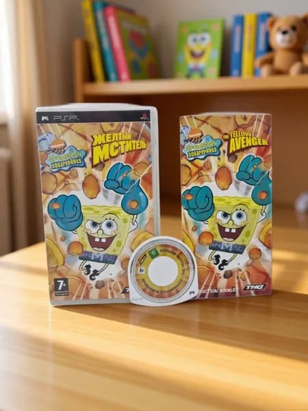 Игра для PSP Губка Боб Квадратные Штаны: Желтый Мститель (SpongeBob Squarepants: The Yellow Avenger)