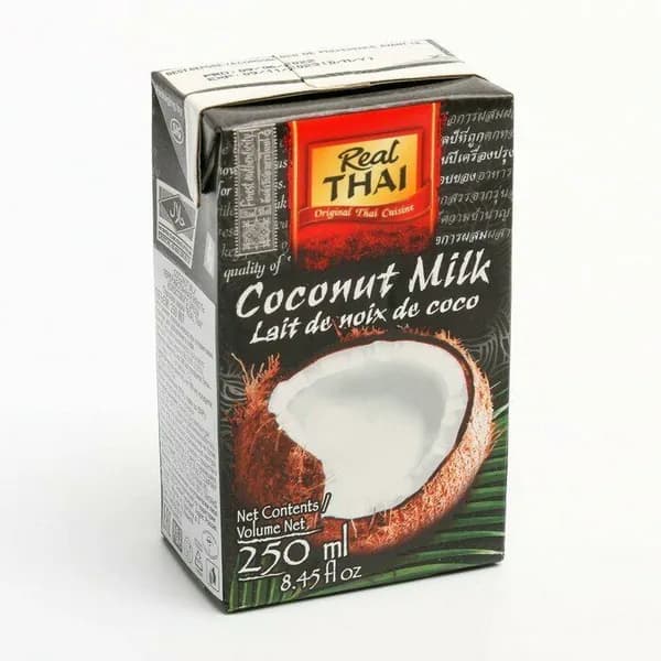COCONUT MILK, Real Thai (КОКОСОВОЕ МОЛОКО, Реал Тай), тетра пак, 250 мл.