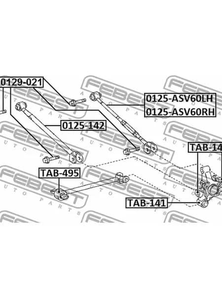 Болт крепления подвески TOYOTA CAMRY (JPP) ACV30,MCV3#