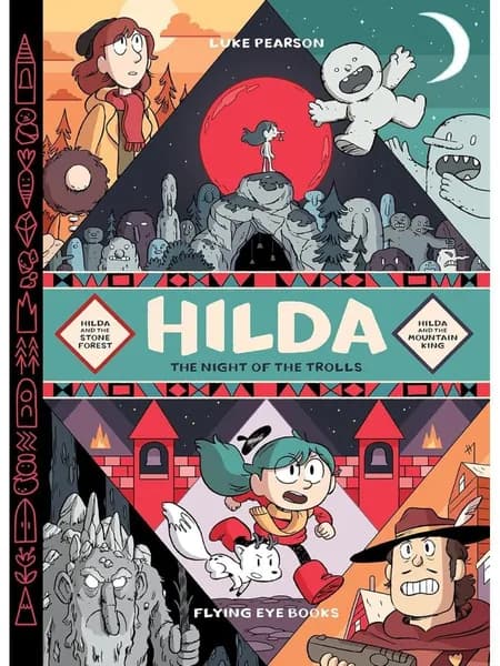Hilda The Night of the Trolls сборник историй-комиксов на английском языке для детей
