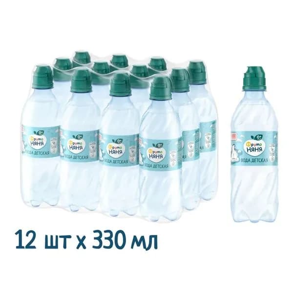 ФрутоНяня негазированная вода 0,33л*12шт.