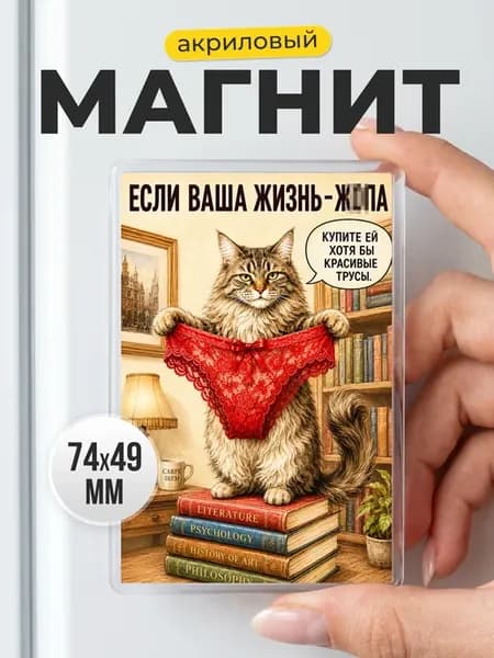 Смешной декоративный магнит на холодильник - подарок