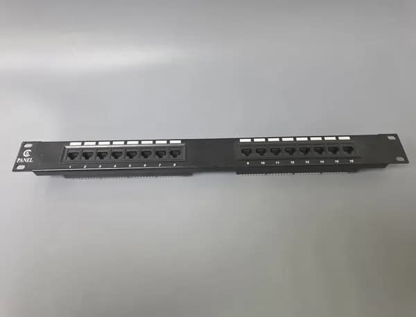 Патч-панель PANEL 19 1U, 16 портов RJ-45, категория 5e. Товар уцененный
