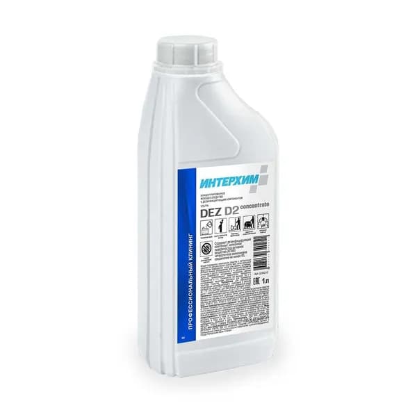 ИНТЕРХИМ DEZ D2 1л concentrate Концентрированное моющее средство с дезинфицирующим эффектом