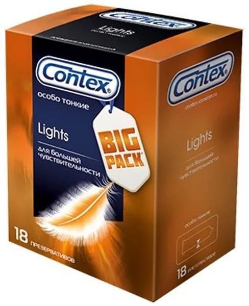 CONTEX Lights Презервативы ультратонкие 18 шт