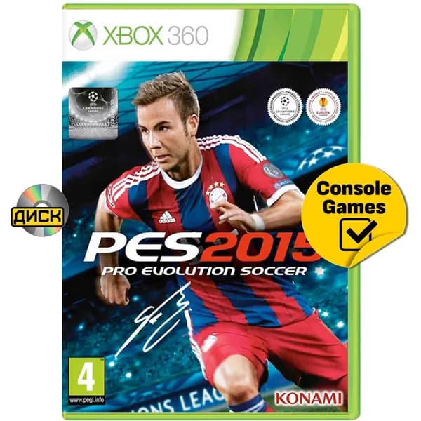 Игра Xbox 360 Pro Evolution Soccer 2015 (PES 2015) (русские субтитры) (XBox 360, Русские субтитры)