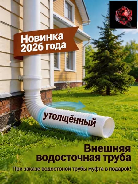 Tруба водосточная,Пластиковая круговой дренажная удлинительная труба,80mm,100mm_подходит для дренажа или удлинения гибких трубопроводных систем
