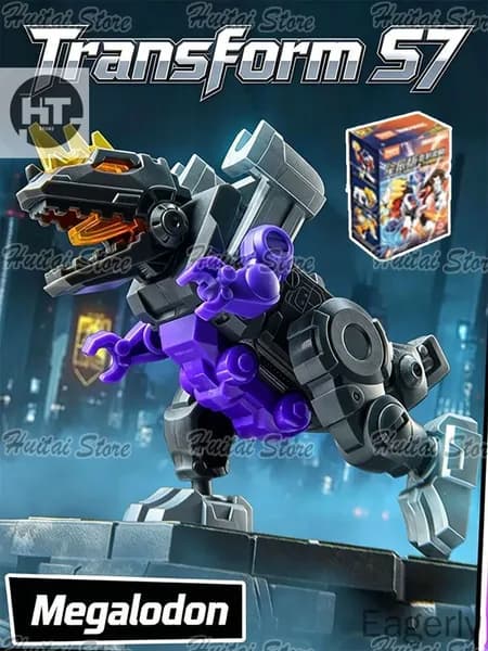 Blokees Version Series 7 Transformers "Trypticon" 6CM,Обозначенная модель,Требуется сборка.