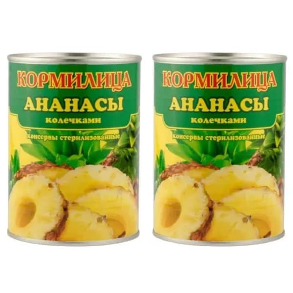 Кормилица Ананасы кружки, 580 мл, 2шт