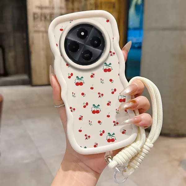 чехол для и браслет Redmi 14C 4G с Лук вишня