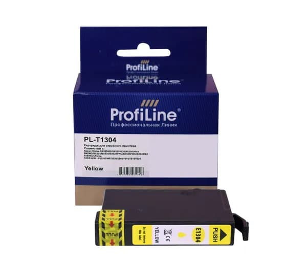 Картридж для струйного принтера T1304 ProfiLine для Epson Stylus SX525WD/SX535WD/Stylus Office B42WD/BX625FWD и др., цвет желтый