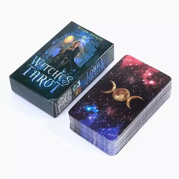 Карты Таро Ведьм, Witches Tarot, Метафорические гадальные карты, Повседневное Колдовское таро ведьмы Эллен Дуган, Гадание , Эзотерика, SK Platinum
