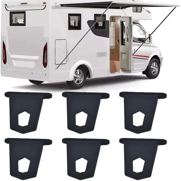 Крюк для тента RV наружная вешалка RV резиновая пряжка campervan roller rod быстро подвешивающийся новый силикон