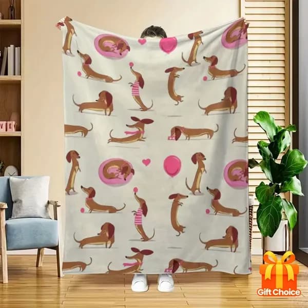 Плед 150x100 см плюшевый геометрический коралловый