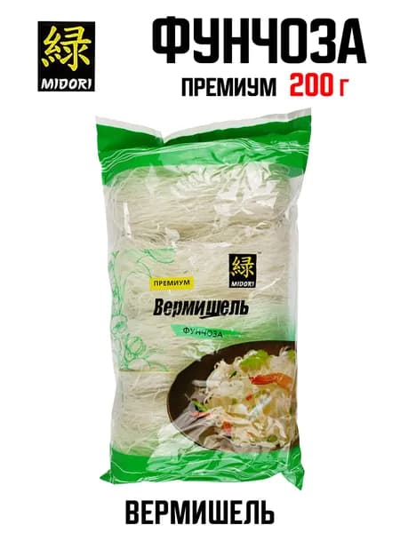 Midori - Макароны вермишель фунчоза, 200 г