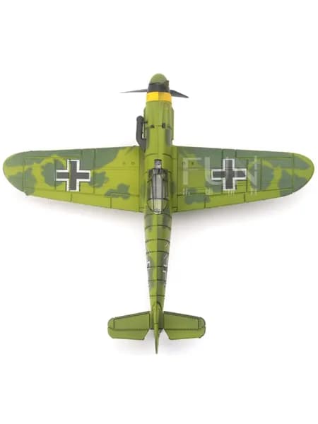 Модель истребителя Bf109 времен Второй мировой войны, 4D-конструктор, масштаб 1:48, модель военного самолета, детская развивающая сборная игрушка